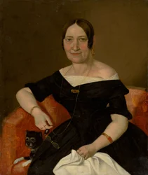 Dame in stoel